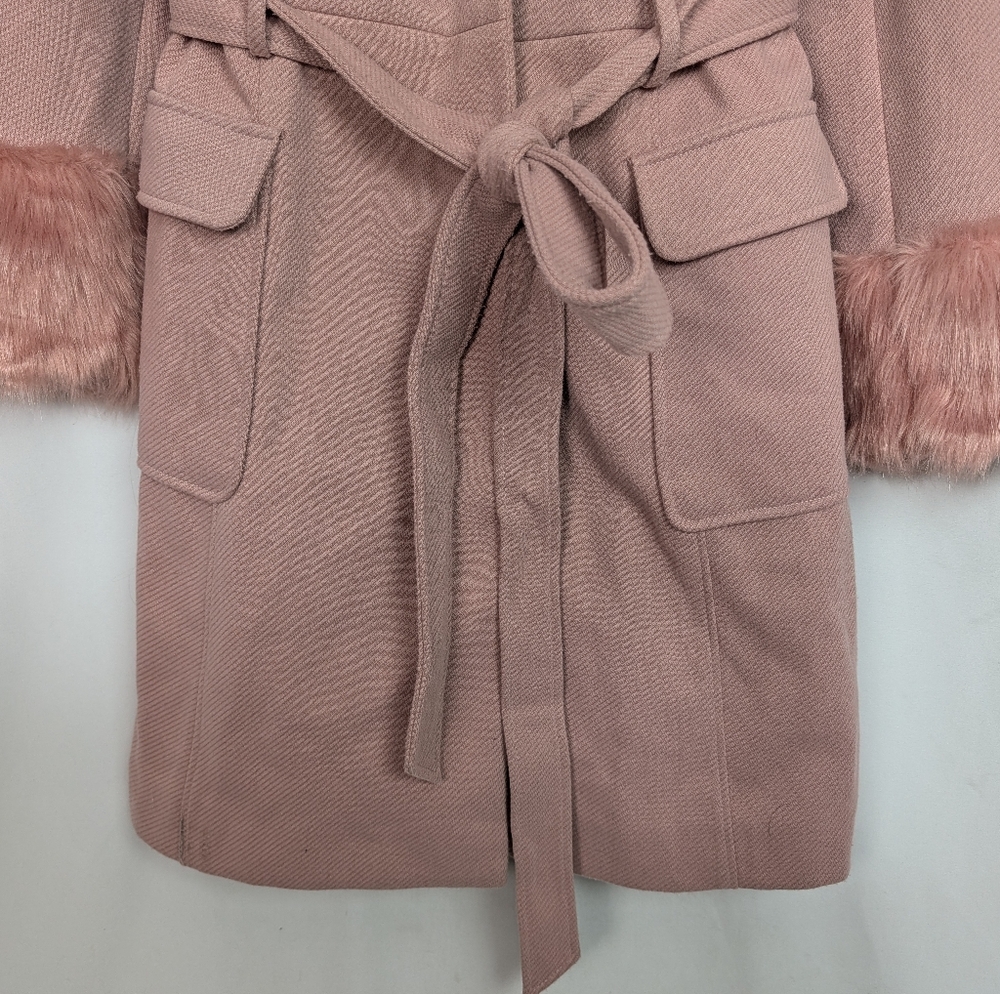 City Chic Make Me Blush Penny Lane Coat - Picture 5 of 13